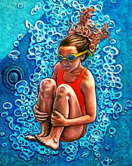 Aesthetic Swimmer Girl diamond painting