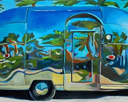 Aesthetic Airstream diamond painting