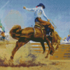 Aesthetic Bucking Bronco Art diamond painting