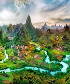 Beautiful Chinese Landscape diamond painting