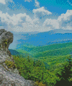 Blowing Rock Landscape diamond painting