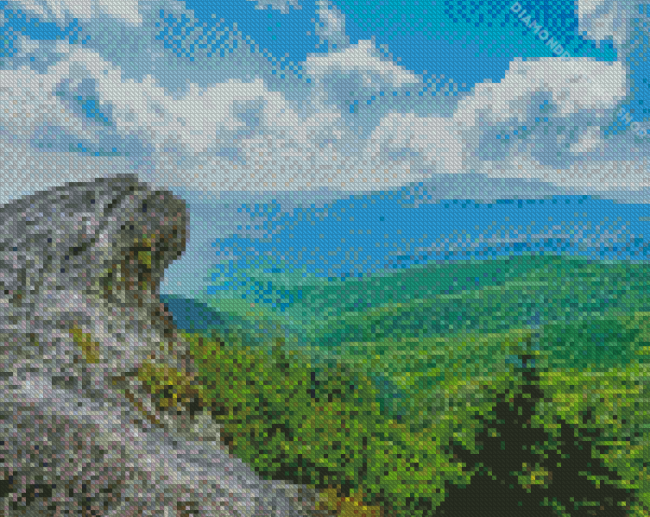 Blowing Rock Landscape 5D Diamond Paintings