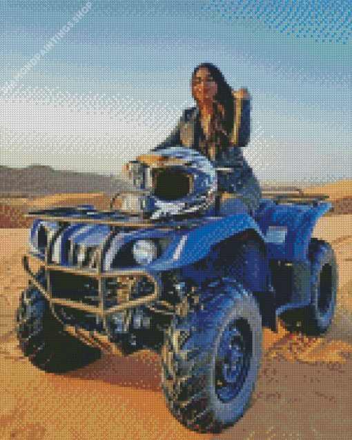 Blue Quad Bike diamond painting