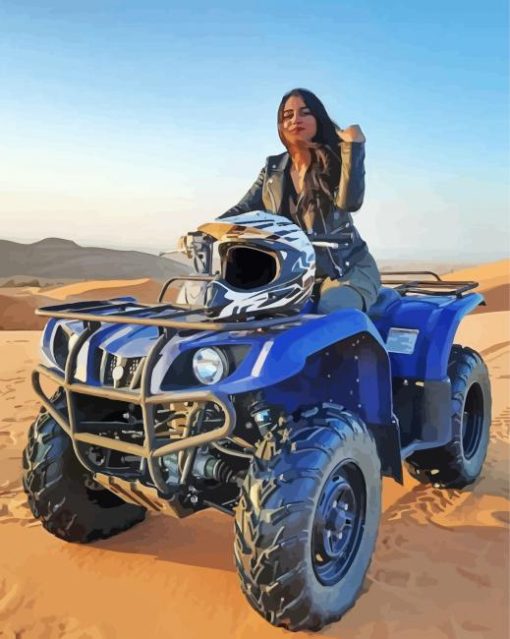 Blue Quad Bike diamond painting