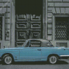 Blue Vintage Car Italy diamond painting