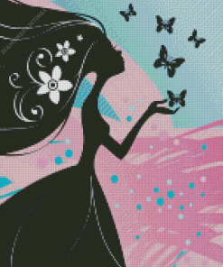 Butterfly Girl Art diamond painting