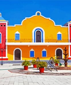 Colorful Hacienda diamond painting