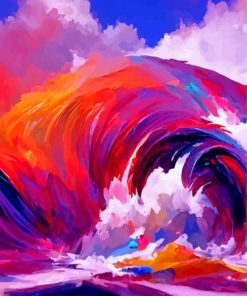 Colorful Waves Art diamond painting