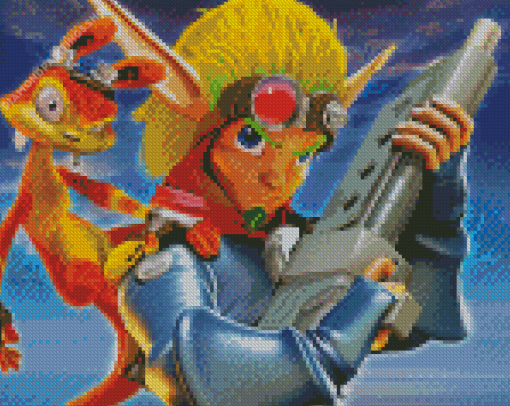 Cool Jak And Daxter diamond painting