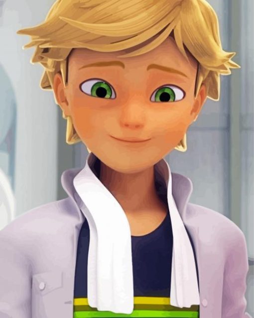 Cool Miraculous Adrien diamond painting