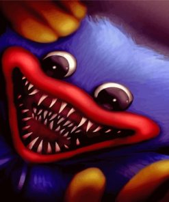 Creepy Huggy Wuggy Poppy Playtime diamond painting