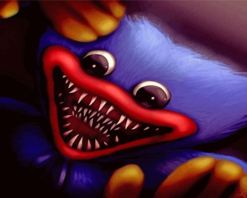 Creepy Huggy Wuggy Poppy Playtime diamond painting