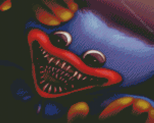Creepy Huggy Wuggy Poppy Playtime - 5D Diamond Paintings
