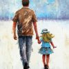 Cute Father And Daughter diamond painting