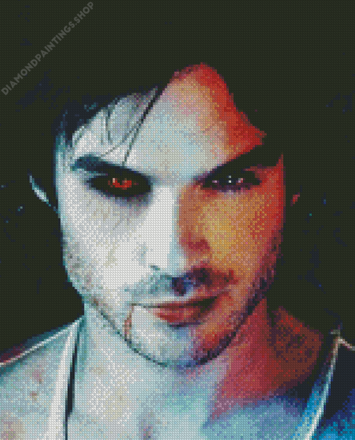 Damon Salvatore Vampire diamond painting