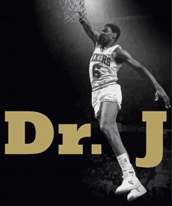 Doctor J Basketball Player diamond painting