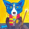 Harry Potter Blue Dog diamond painting