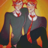 Harry Potter Weasley Twins Characters Art diamond painting