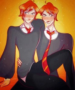 Harry Potter Weasley Twins Characters Art diamond painting