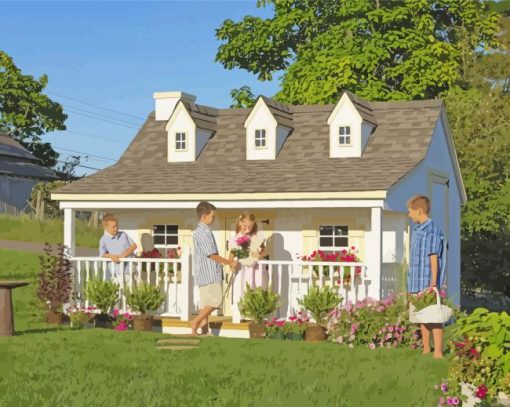 Kids House diamond painting