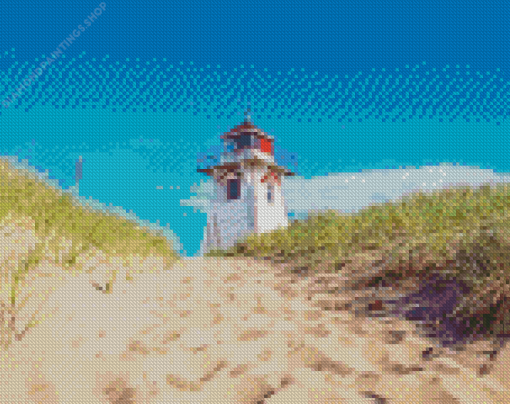Lighthouse Prince Edward Island diamond painting