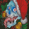 Merry X Mas Skull With Tongue diamond painting