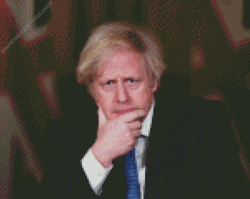 Prime Minister Of The Uk Boris Johnson diamond painting