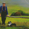 Sheep Farmer diamond painting