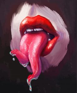 Split Tongue Art diamond painting