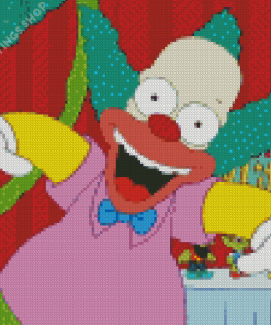 The Krusty The Clown diamond painting