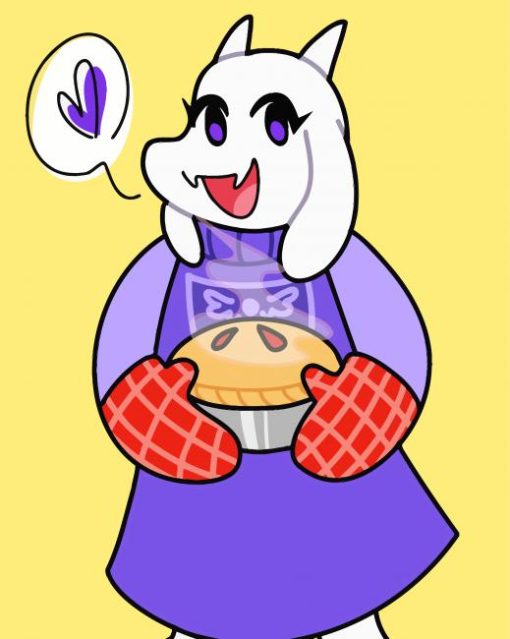 Toriel Holding Pie diamond painting