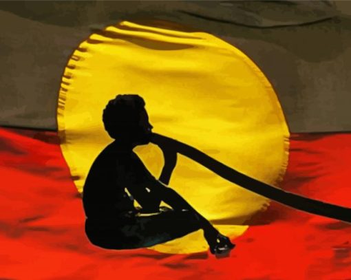 Unique Aboriginal Flag diamond painting