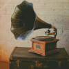 Vintage Vinyl Records Player diamond painting