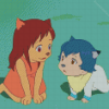 Wolf Children Anime diamond painting