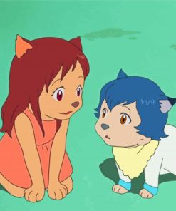 Wolf Children Anime diamond painting