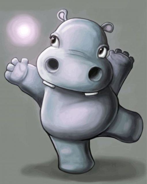 Baby Hippo Animal diamond painting