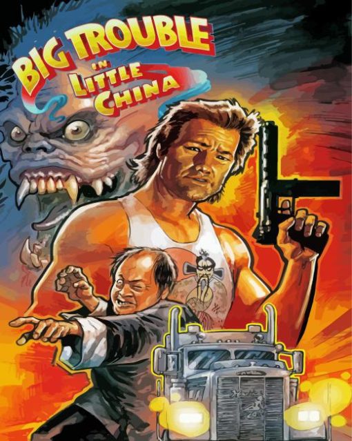 Big Trouble In Little China Illustration diamond painting