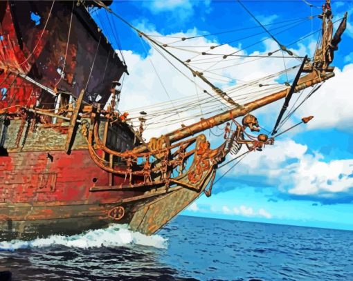 Black Pearl Pirates Ship diamond painting