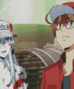 Cells At Work Anime Characters diamond painting