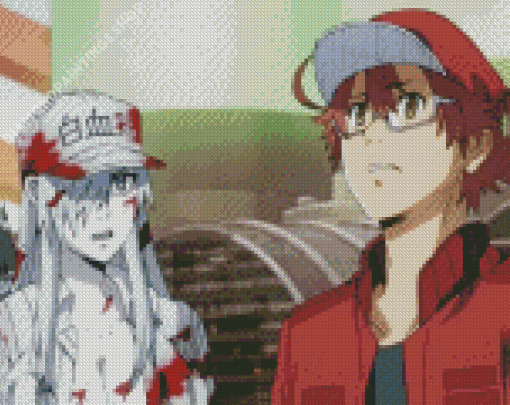 Cells At Work Anime Characters diamond painting