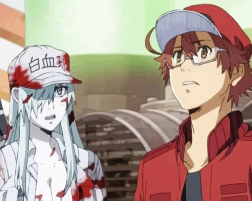 Cells At Work Anime Characters diamond painting