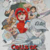 Cells At Work Manga Anime Poster diamond painting