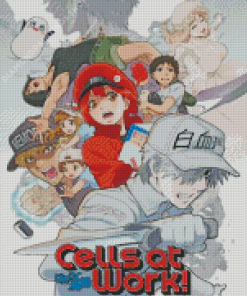 Cells At Work Manga Anime Poster diamond painting