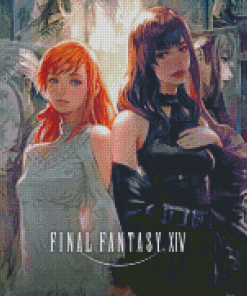 Final Fantasy XIV Video Game Poster diamond painting