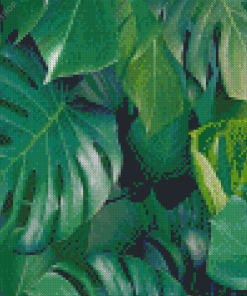Green Botanical Artwork diamond painting