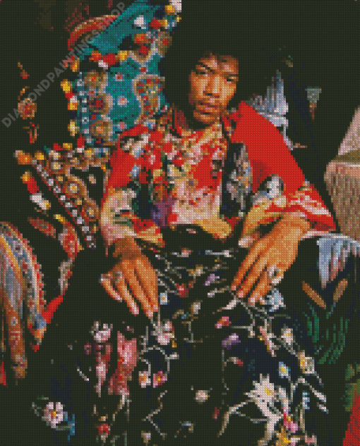 Jimi Hendrix diamond painting
