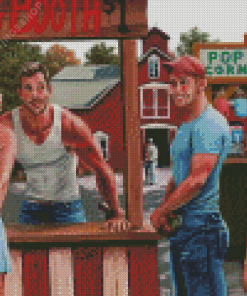 Kissing Booth Characters diamond painting