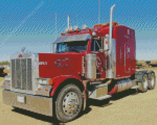Peterbilt Semi Truck diamond painting