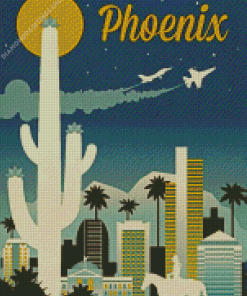 Phoenix City Poster diamond painting