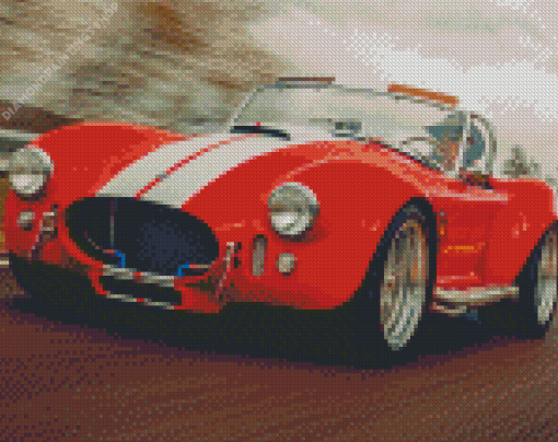 Red Cobra Car diamond painting